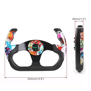 スポーツステアリング アルミニウム製 レザーグリップ Amazon.co.jp: RASTP レーシングステアリングホイール グリップ